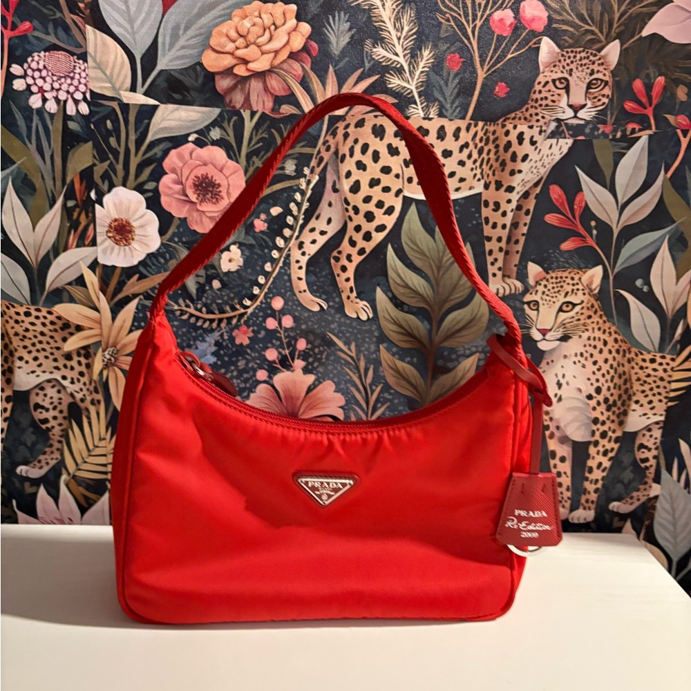 Prada Vibrant Red Shoulder Bag